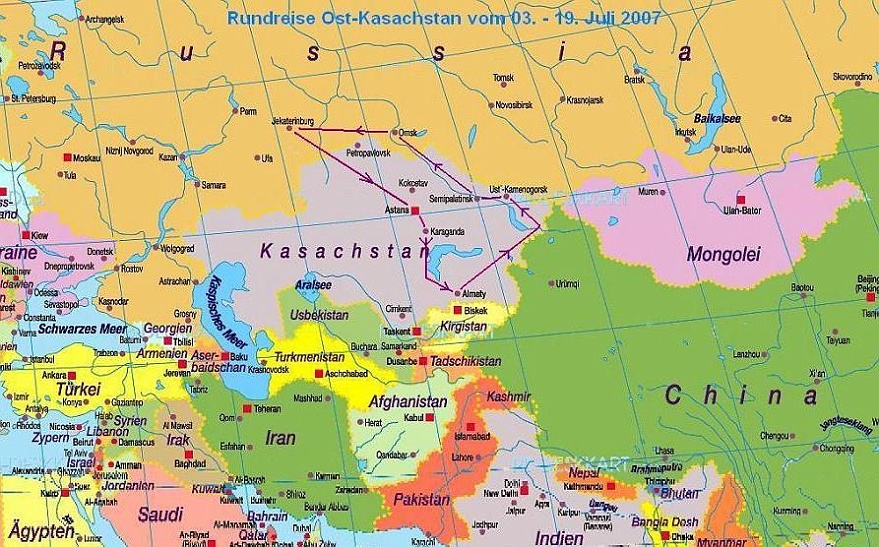 Rundreise Kasachstan.JPG - roundtrip to East-Kazakstan from Ekaterinburg - Astana - Karaganda - Alma Ata (Almaty) - Saisan - Semipalatinsk - Omsk - to Ekaterinburg